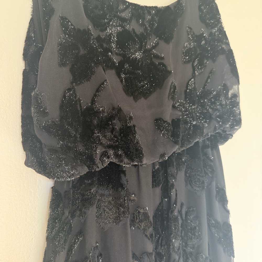 Alice + Olivia Black Sequin Maxi Dress - Picture 5 of 6